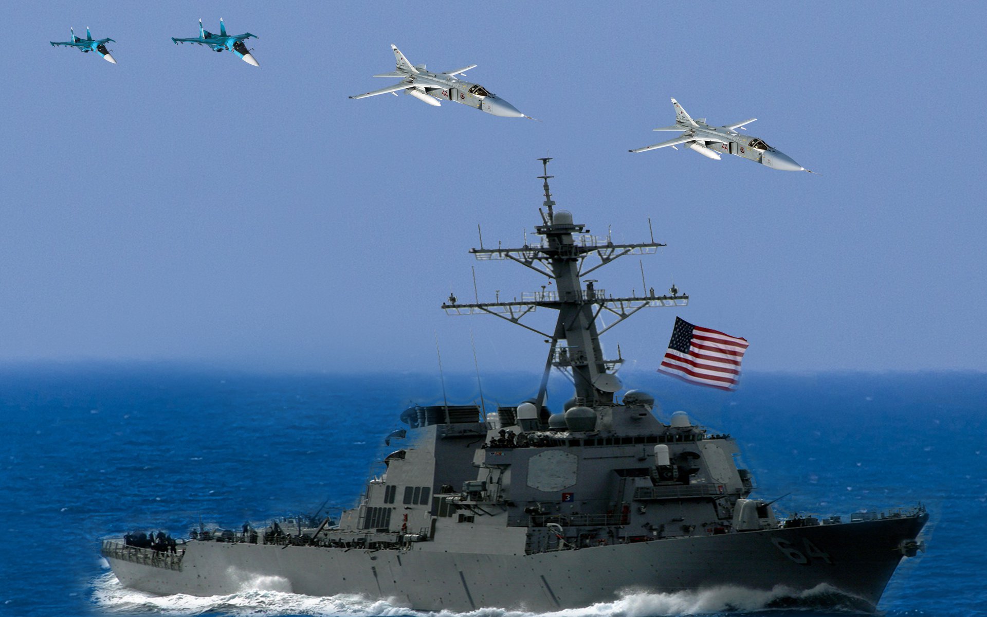 Россия имитировала ракетный удар по эсминцу США в Черном море